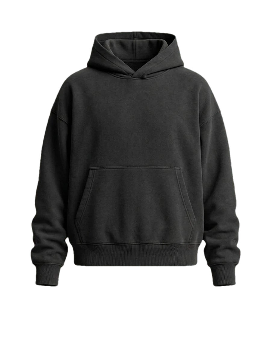 WTW pullover hoodie in Storm, black
